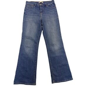 Levis Perfectly Slimming 512 Bootcut Jeans Womens 12M Blue High Rise 36x30